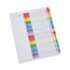Universal Deluxe Table of Contents Dividers for Printers, 31-Tab, 1 to 31, 11 x 8.5, White, 1 Set Thumbnail 1