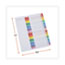 Universal Deluxe Table of Contents Dividers for Printers, 31-Tab, 1 to 31, 11 x 8.5, White, 1 Set Thumbnail 3