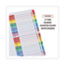 Universal Deluxe Table of Contents Dividers for Printers, 31-Tab, 1 to 31, 11 x 8.5, White, 1 Set Thumbnail 4