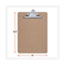 Universal Hardboard Clipboard, 1.25" Clip Capacity, Holds 8.5 x 11 Sheets, Brown Thumbnail 2