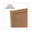 Universal Cork Board with Oak Style Frame, 24 x 18, Natural, Oak-Finished Frame Thumbnail 4