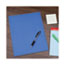 Universal Two-Pocket Portfolio, Embossed Leather Grain Paper, 11 x 8.5, Light Blue, 25/Box Thumbnail 5