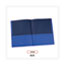 Universal Two-Pocket Portfolio, Embossed Leather Grain Paper, 11 x 8.5, Light Blue, 25/Box Thumbnail 6