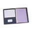 Universal Two-Pocket Portfolios with Tang Fasteners, 0.5" Capacity, 11 x 8.5, Dark Blue, 25/Box Thumbnail 4