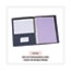 Universal Two-Pocket Portfolios with Tang Fasteners, 0.5" Capacity, 11 x 8.5, Dark Blue, 25/Box Thumbnail 7