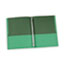 Universal Two-Pocket Portfolios with Tang Fasteners, 0.5" Capacity, 11 x 8.5, Green, 25/Box Thumbnail 3