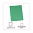 Universal Two-Pocket Portfolios with Tang Fasteners, 0.5" Capacity, 11 x 8.5, Green, 25/Box Thumbnail 5