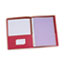 Universal Two-Pocket Portfolios with Tang Fasteners, 0.5" Capacity, 11 x 8.5, Red, 25/Box Thumbnail 3