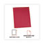Universal Two-Pocket Portfolios with Tang Fasteners, 0.5" Capacity, 11 x 8.5, Red, 25/Box Thumbnail 5
