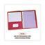 Universal Two-Pocket Portfolios with Tang Fasteners, 0.5" Capacity, 11 x 8.5, Red, 25/Box Thumbnail 7