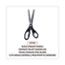 Universal Stainless Steel Office Scissors, Pointed Tip, 7" Long, 3" Cut Length, Black Straight Handle Thumbnail 3
