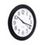 Universal Whisper Quiet Clock, 12" Overall Diameter, Black Case, 1 AA (sold separately) Thumbnail 3