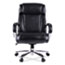 Alera Alera Maxxis Series Big/Tall Bonded Leather Chair, Supports 500 lb, 21.42" to 25" Seat Height, Black Seat/Back, Chrome Base Thumbnail 2