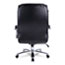 Alera Alera Maxxis Series Big/Tall Bonded Leather Chair, Supports 500 lb, 21.42" to 25" Seat Height, Black Seat/Back, Chrome Base Thumbnail 3