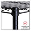 Alera Industrial Wire Shelving Extra Wire Shelves, 36w x 24d, Black, 2 Shelves/Carton Thumbnail 3