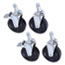 Alera Optional Casters For Wire Shelving, 600 lbs/Caster, Black, 4/Set Thumbnail 1