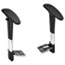 Safco® Adjustable T-Pad Arms for Metro Series Extended-Height Chairs, Black/Chrome Thumbnail 1