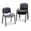 Safco® Stacking Chairs, Black w/Black Frame, 4/Carton Thumbnail 1