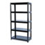 Safco® Boltless Steel Shelving, Five-Shelf, 36w x 18d x 72h, Black Thumbnail 1