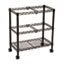 Safco® Two-Tier Rolling File Cart, 25-3/4w x 14d x 29-3/4h, Black Thumbnail 2