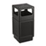 Safco® Mayline® Canmeleon Side-Open Receptacle, Square, Polyethylene, 38gal, Textured Black Thumbnail 1