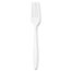 SOLO® Cup Company Guildware Heavyweight Plastic Forks, White, 100/Box, 10 Boxes/Carton Thumbnail 1