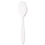 SOLO® Cup Company Guildware Heavyweight Plastic Teaspoons, White, 100/Box, 10 Boxes/Carton Thumbnail 1