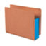 Smead 3 1/2" Exp File Pockets, Straight Tab, Letter, Blue, 10/Box Thumbnail 2