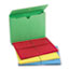 Smead 2" Exp Wallet, Elastic Cord, Letter, Blue/Green/Red/Yellow, 50/Box Thumbnail 4