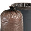 Stout® 100% Recycled Plastic Garbage Bags, 7-10gal, 1mil, 24 x 24, Brown/Black, 250/CT Thumbnail 1