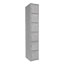Tennsco Box Compartments, Single Stack, 12w x 18d x 72h, Medium Gray Thumbnail 1