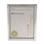 Universal Plastic Document Frame, for 8.5 x 11, Easel Back, Metallic Silver Thumbnail 3