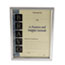 Universal Plastic Document Frame, for 8.5 x 11, Easel Back, Metallic Silver Thumbnail 4