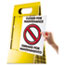 Headline® Sign Floor Tent Sign, Doublesided, Plastic, 10 1/2" x 25 1/2", Yellow Thumbnail 2