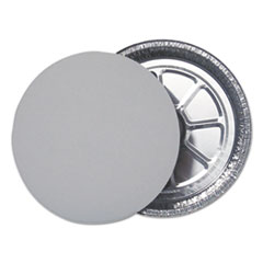 Flat Foil Board Lids for 9" Round Containers, 500 /Carton